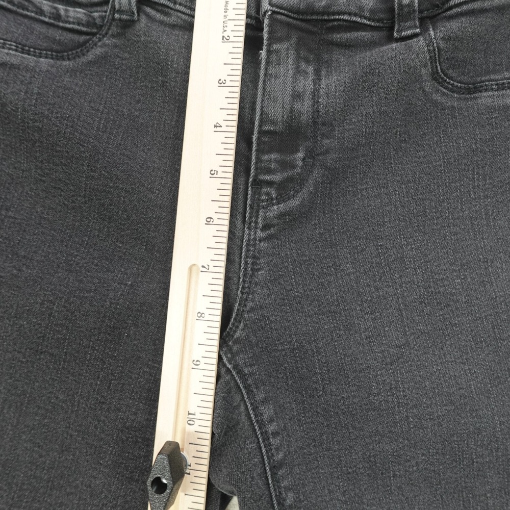 White House Black Market Jeans Womens Size M Mid Rise Skinny Leg Charcoal Wash - Picture 6 of 12